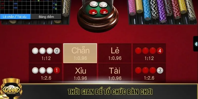 Thời gian để tổ chức bàn chơi