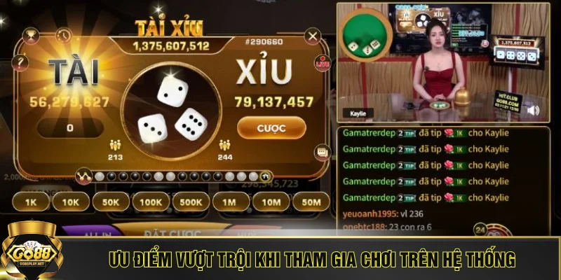 Ưu điểm vượt trội khi tham gia chơi trên hệ thống
